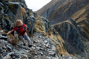 MONTE GRABIASCA (2705 m.) , alla croce dell’anticima e all’ometto della cima il 3 ottobre 2012  - FOTOGALLERY